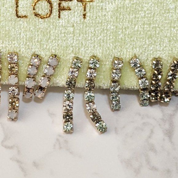 LOFT Velvet Chain Pave Earring Set - Picture 4 of 5